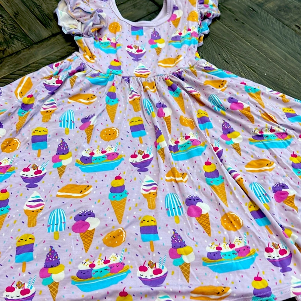 Little sleepies ice cream play dress, size 5